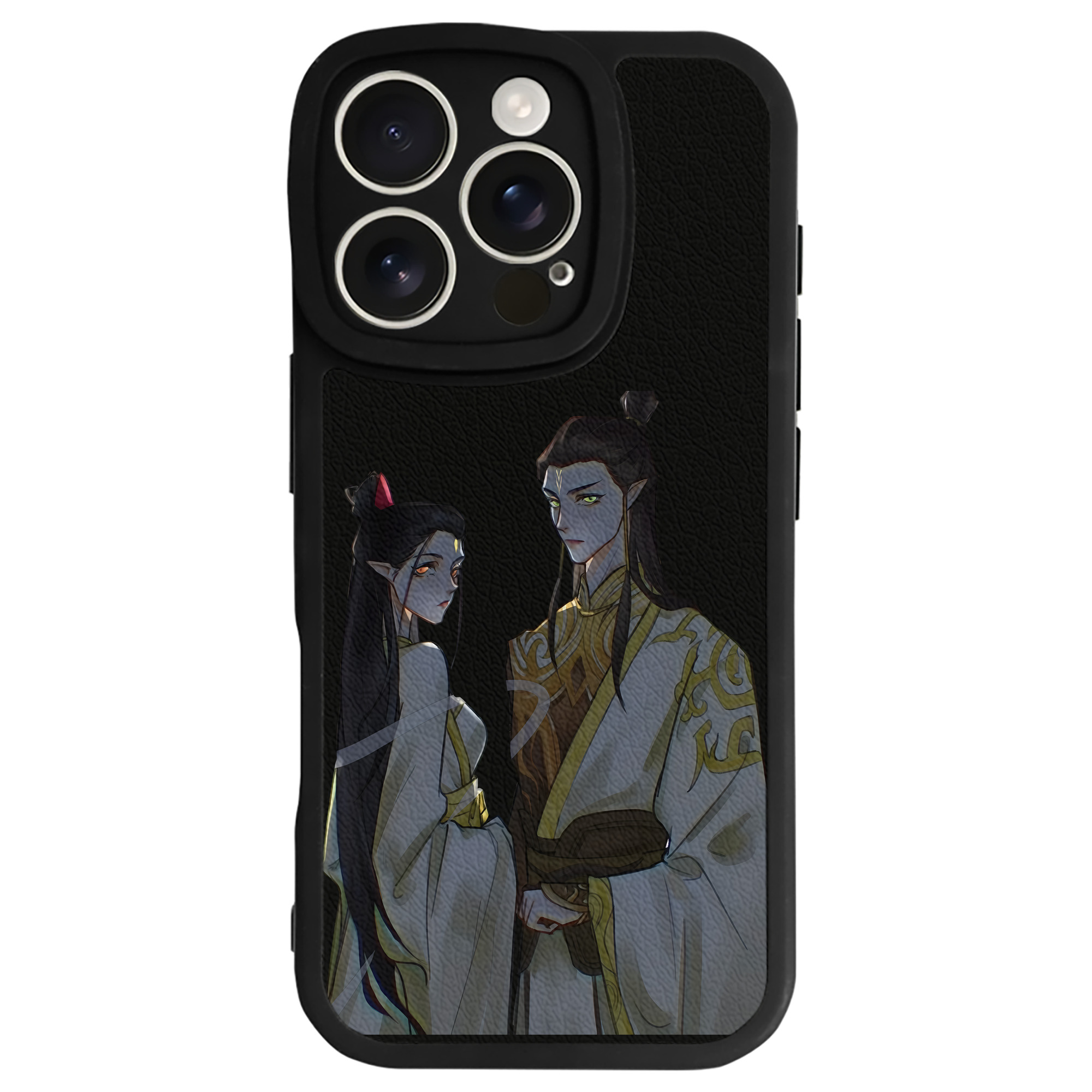 （画像用） Ne Zha 2 ナタ 魔童の大暴れ 【iPhone 16シリーズ対応】シリコンスマホケース（レザー調） 材質：シリコン